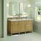 James Martin Vanities 60'' Double Vanity, Light Natural Oak w/ 3 CM Eternal Jasmine Pearl Quartz Top 424-V60D-LNO-3EJP - alternate 4